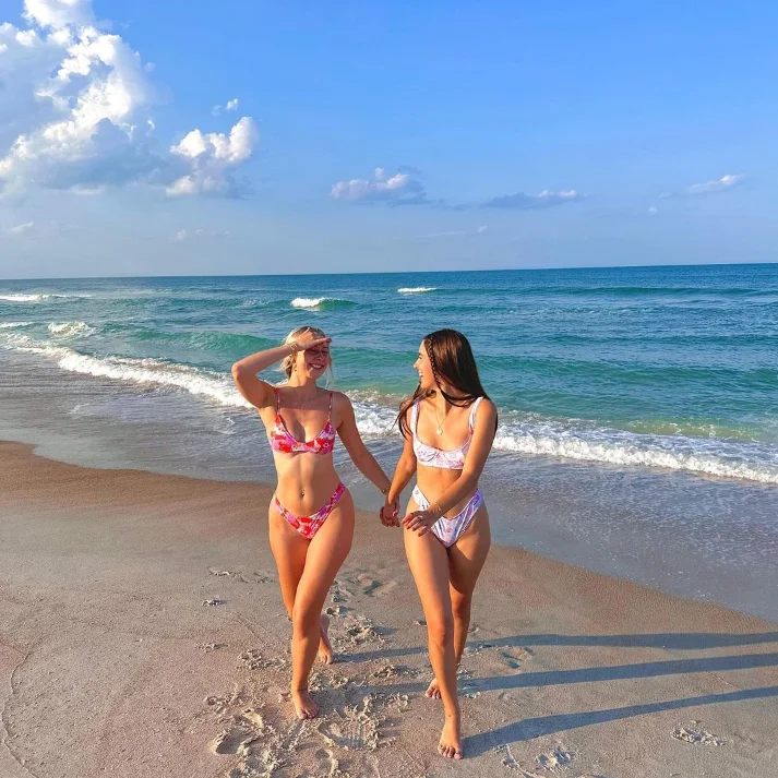 Customized Fashionable Floral Print Bikini Breathable Quick drying customized-fashionable-floral-print-bikini-breathable-quick-drying