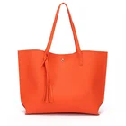 Cheap Promotional Bag Women Tassel Tote PU Handbags Hand Bags For Lady
