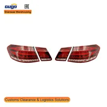 GUGO LED Tail Light for MERCEDES-BENZ 2013-2015 E-Class W212 MODEL Red and Clear Lens Rear Lamp with Turn Signal Function 24V