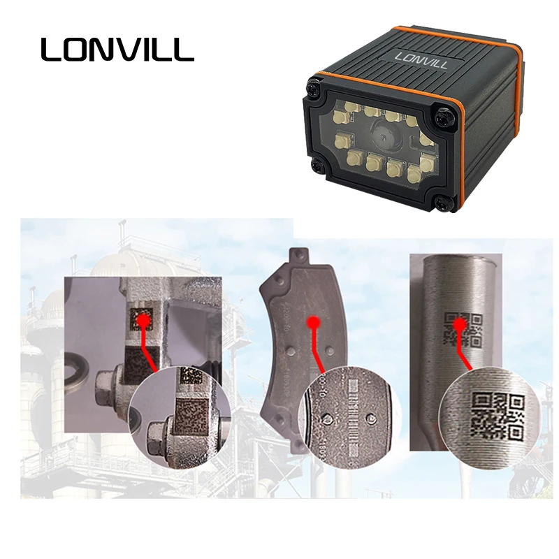 LONVILL Customized Barcode Scanning Conveyor Wired 2D Industrial Automatic Fixed Mount High Speed Code Scanner