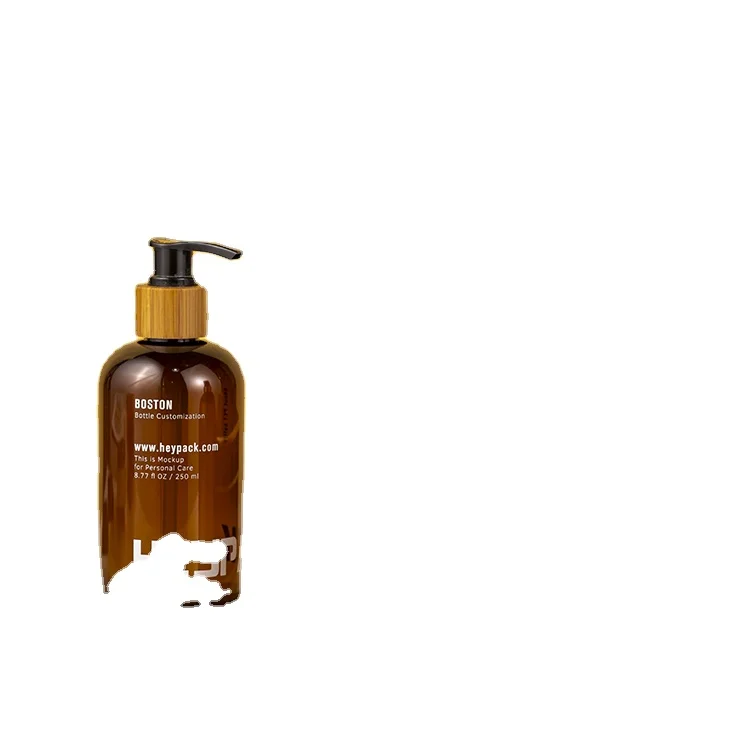Screen Printing boston 250ml 180ml 100ml Amber PET Bottle