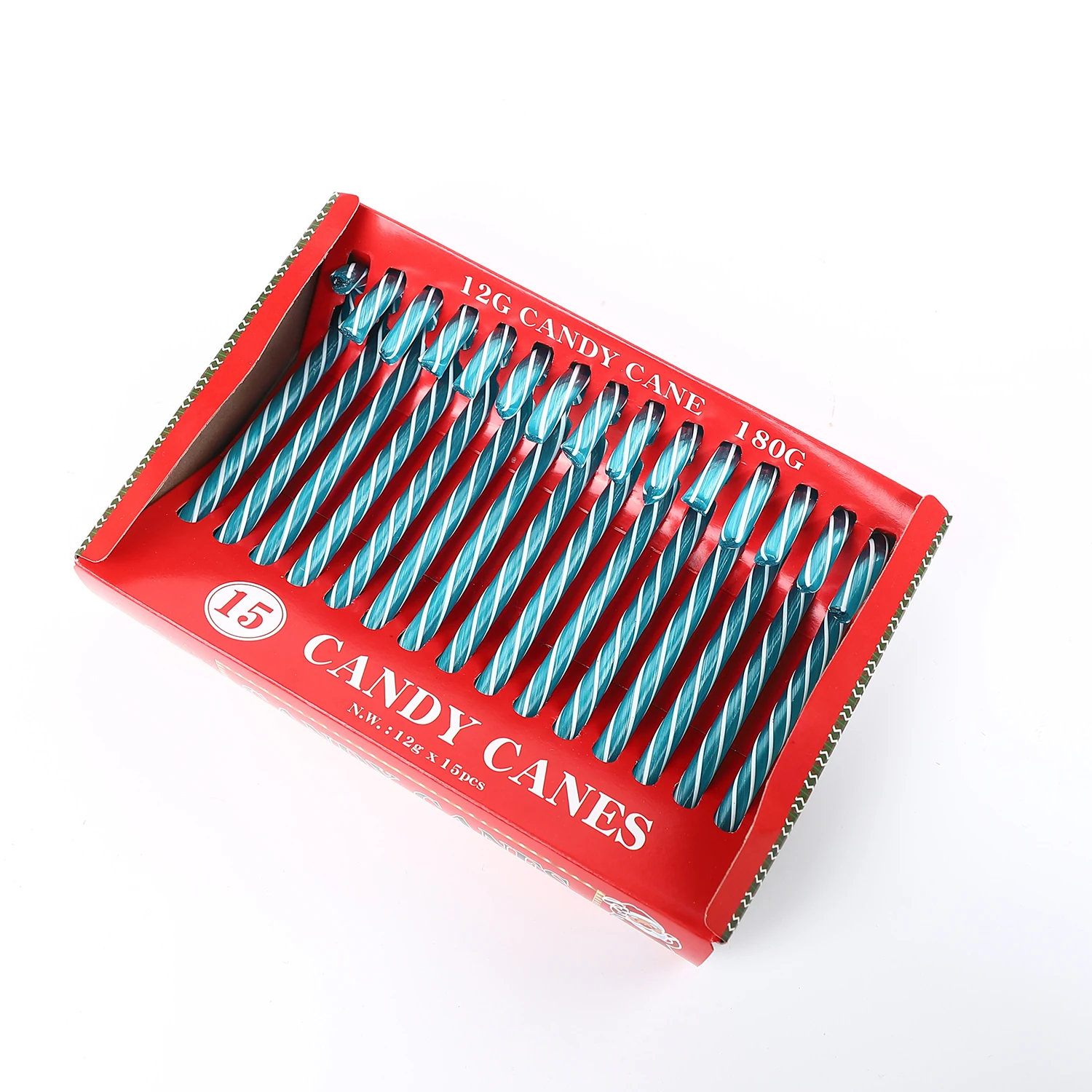 Factory Direct Sale Multi-Colored Strips 12G Candy Canes Packed in Box With Competitive Price
