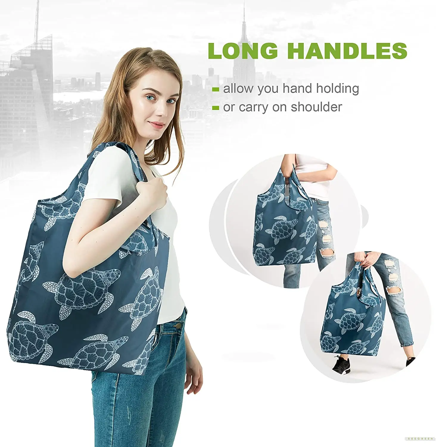 Cheaps Wholesale Classic Durable Sale Large Reusable Standard Size Shopping Polyester Shopping