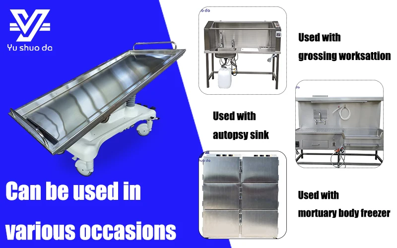 mortuary hydraulic trolley