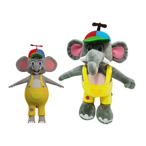 Custom Stuffed Plush Animal Toys logo Stuffed Elephant Plush Doll Wholesale