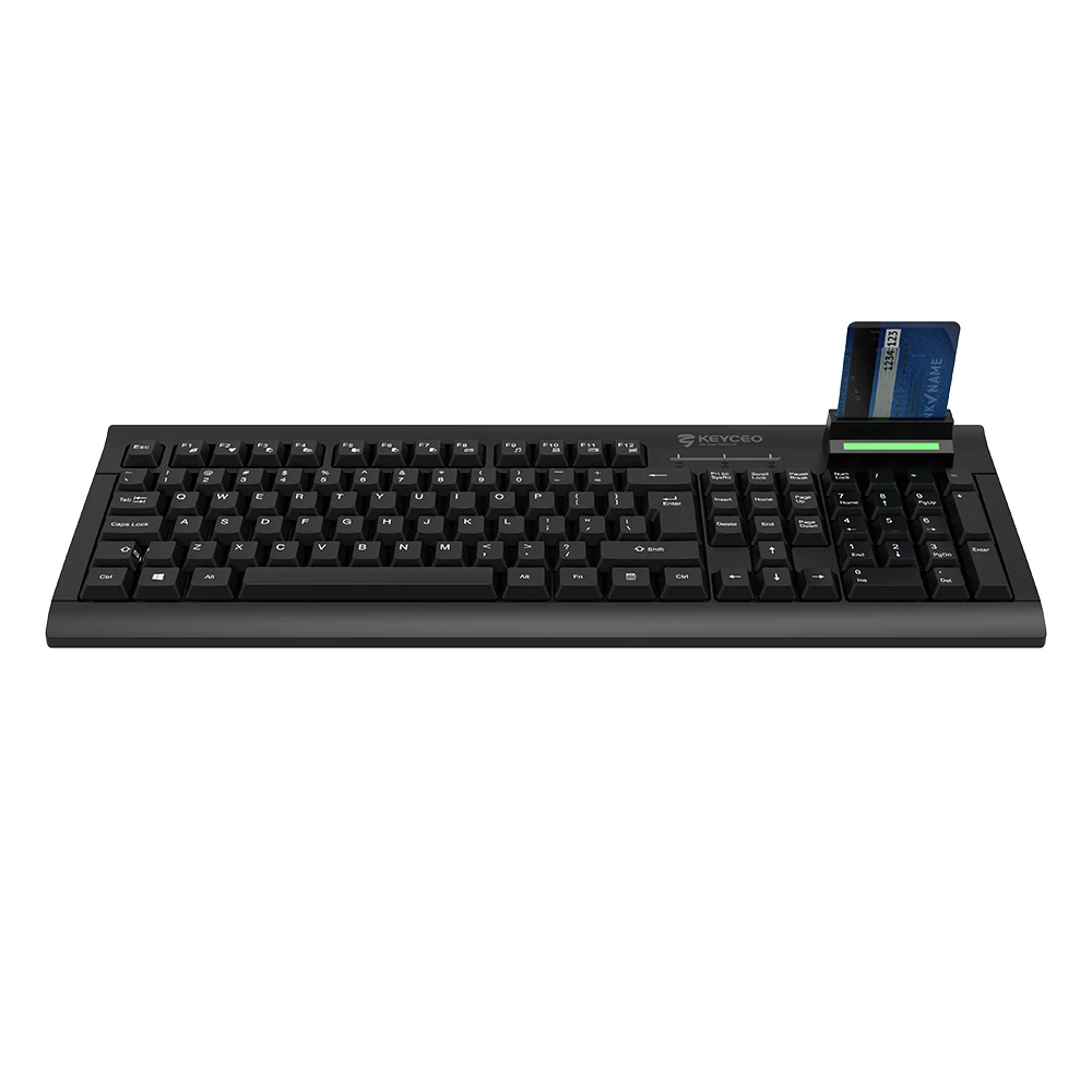 Custom Factory USB Smart Card Reader Keyboard for Computer