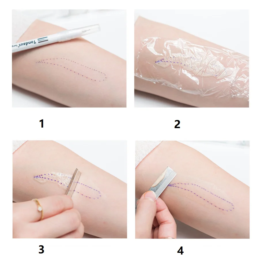 Корейская Полуперманентная татуировочная маркерная ручка, линия губ, дизайн в форме бровей, ручка для позиционирования кожи с одной двойной головкой, водонепроницаемая ручка