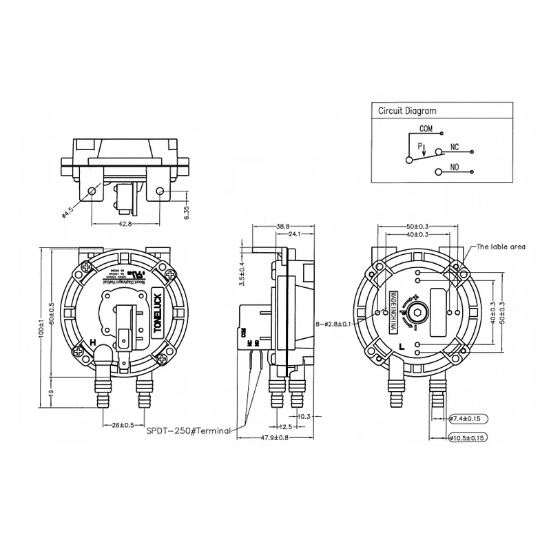 Ps100 Wallhung Boiler Air Pressure Switch External Micromotion Air