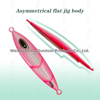 Night-Glow Speed-Sinking Metal Jig Artificial Hard Bait 80g-250g Sea Fishing Boat Deep-Sea Fishing Lure for Saltwater Fish – Metal Jig – view 4
