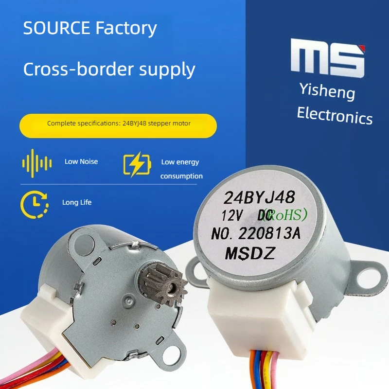 Moteur Pas à Pas 24BYJ48 DC12V Pour Climatiseur AUX - Moteur Synchrone Aubes Ventilation, Neuf