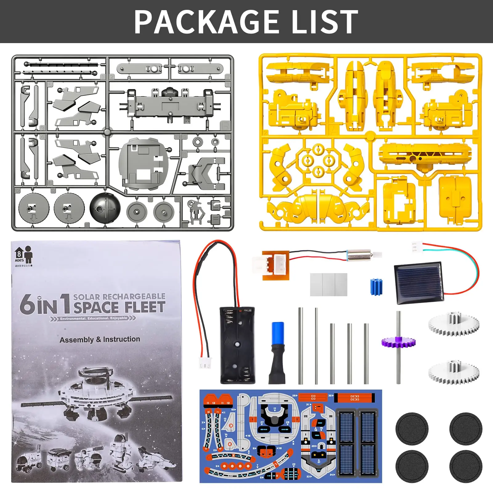 Набор роботов-роботов с солнечной батареей космические игрушки 6 в 1 научная панель строительные эксперименты роботы для детей наборы От 8 до 12 лет науки