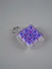 Nine-key transparent purple g