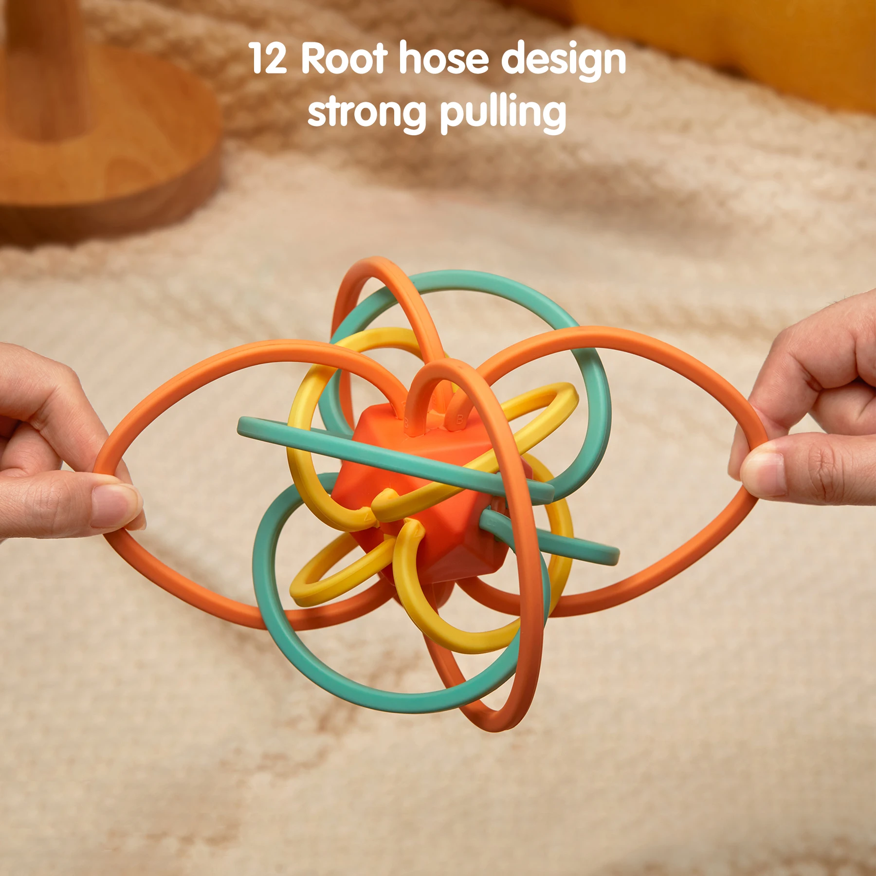 Tumama детская игрушка-погремушка на Манхэттене захватывают мяч Прорезыватель для зубов Сафти активности мягкие детские игрушки развивающие многосторонние