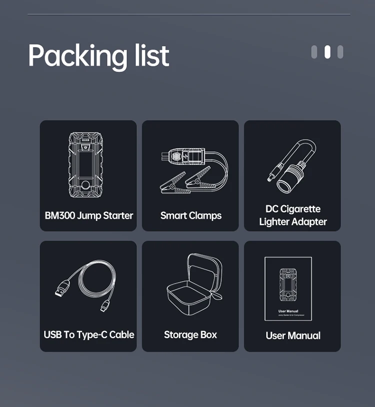 Power Bank Jumper Car Jump Starter 26800mah With Fast Charge With 3000