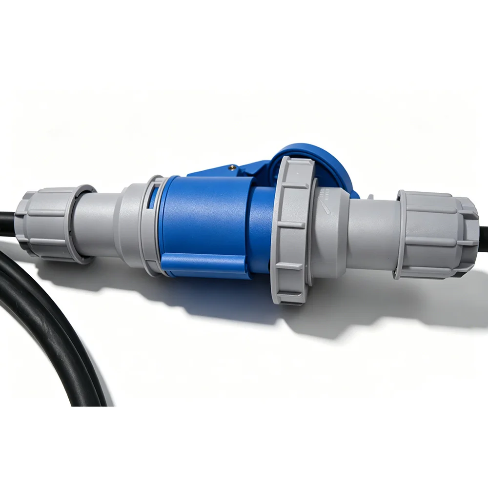 CEE 32A 3Pin Female Socket Power Cord H07RN-F Neoprene 3*6mm² Cable with Ring Terminal or Open End
