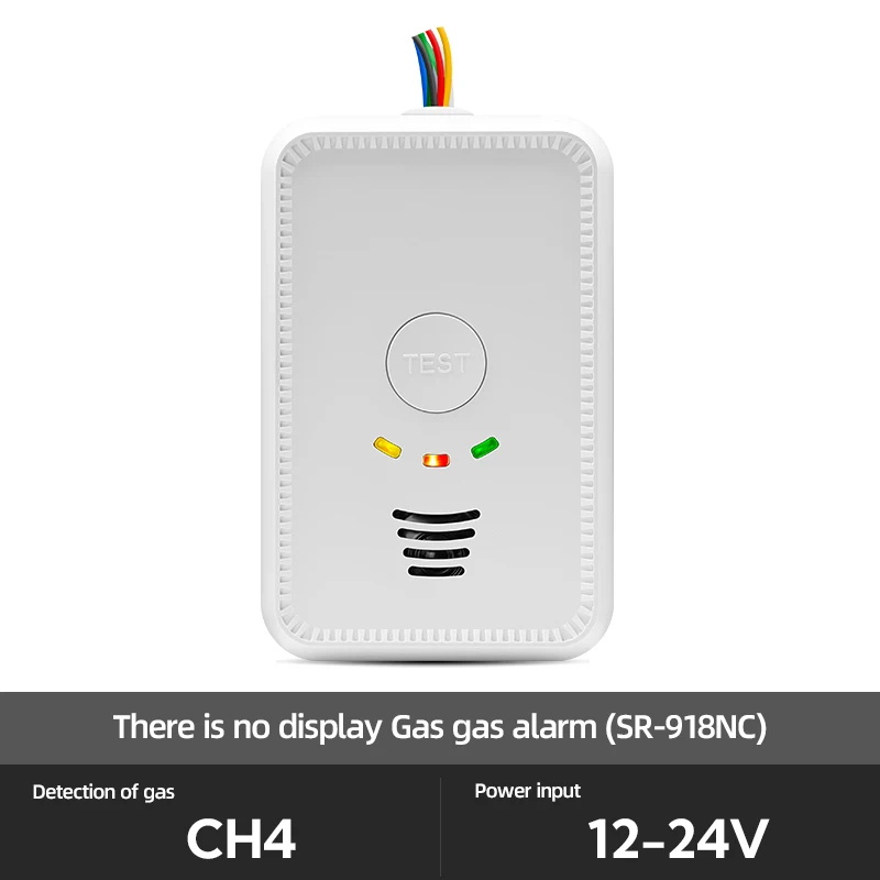 New Alarm Toma Corriente Pared Combustible Gas Leak Detector With Solenoid Valve Car Domestic