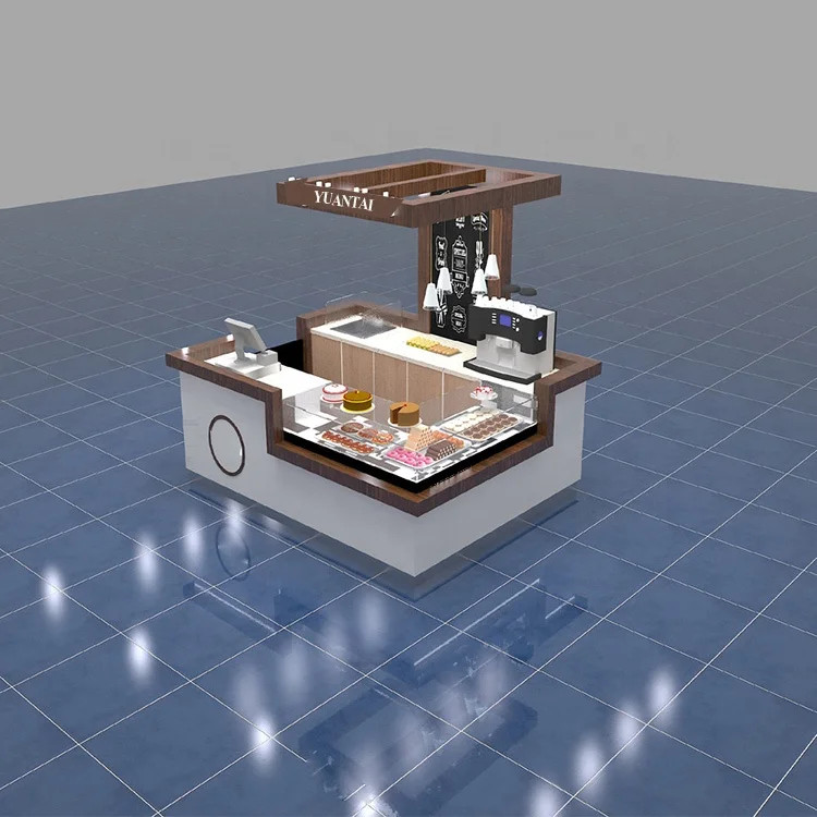 Free Design Juice bar Display for Shopping Mall Ice Cream Kiosk for Sale