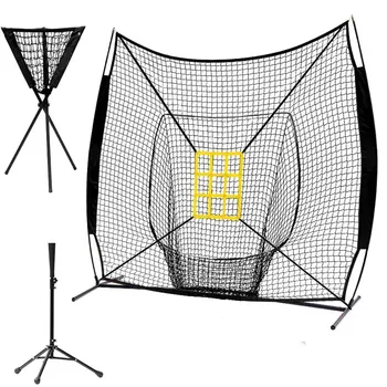 TY-1044A 7 By 7 Feet High Quality Baseball And Softball Practice Net Hitting And Ball Catcher And Batting Tee Set