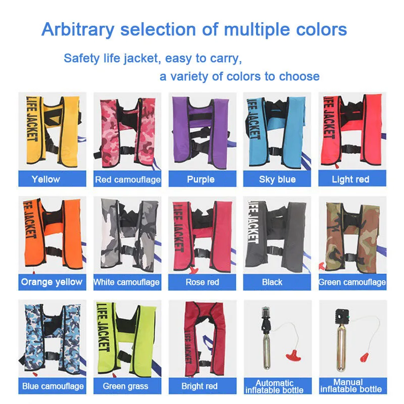 Оптовая продажа, морской надувной спасательный жилет с сертификатом ес