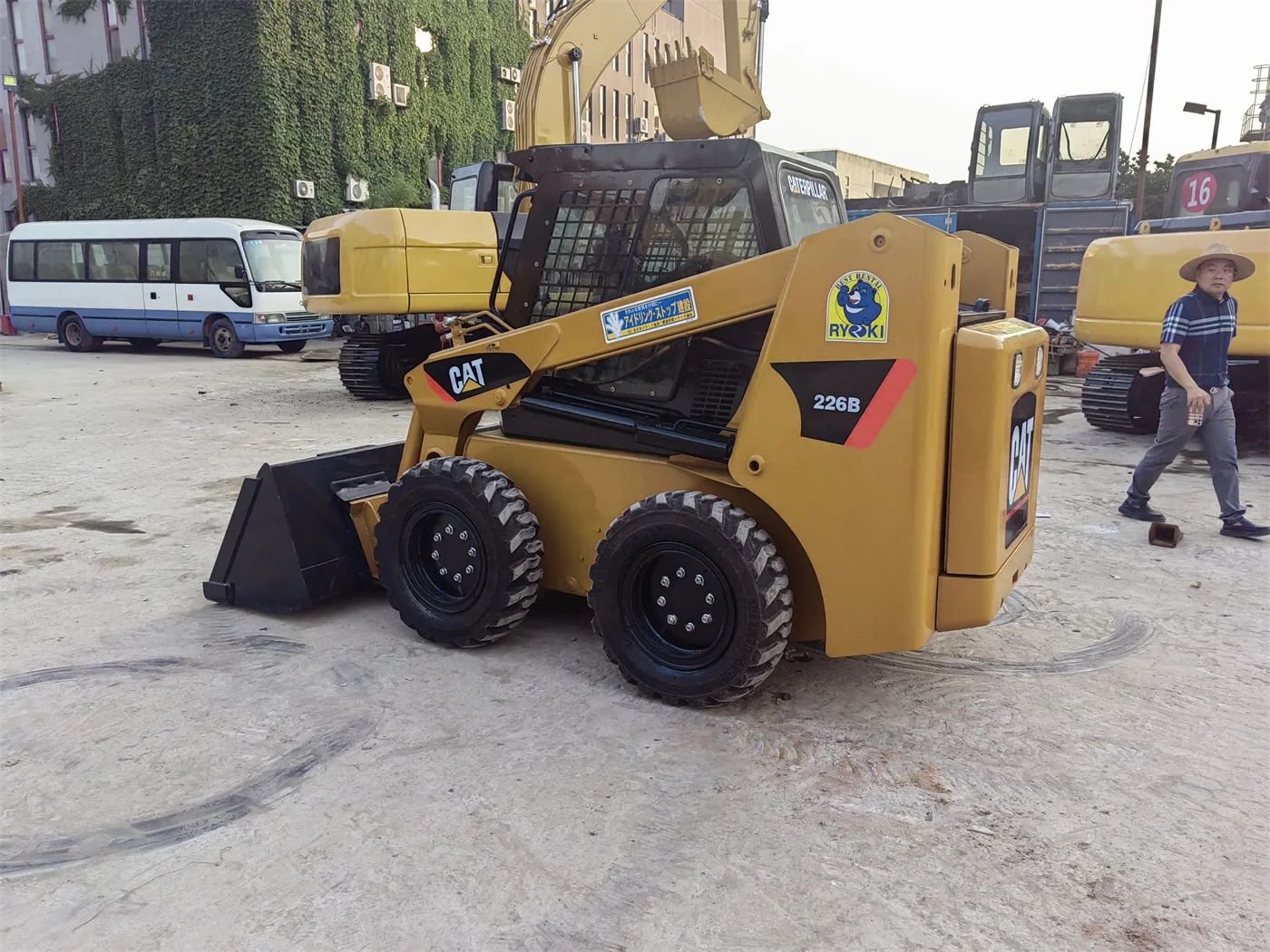 Used Skid Steer Loader Cat 226b Mini 226b Fully Hydraulic Wheel Skid ...