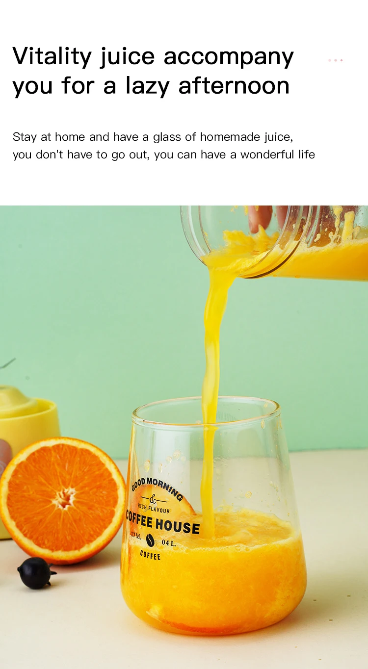 Mini Portable Juicer Usb Rechargeable Fresh Fruit Juice Electric