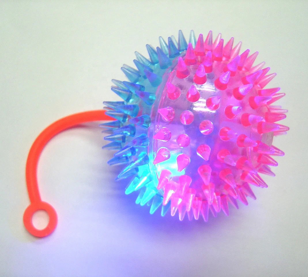 yoyo Two Tone Flash Spiky Bounce Ball