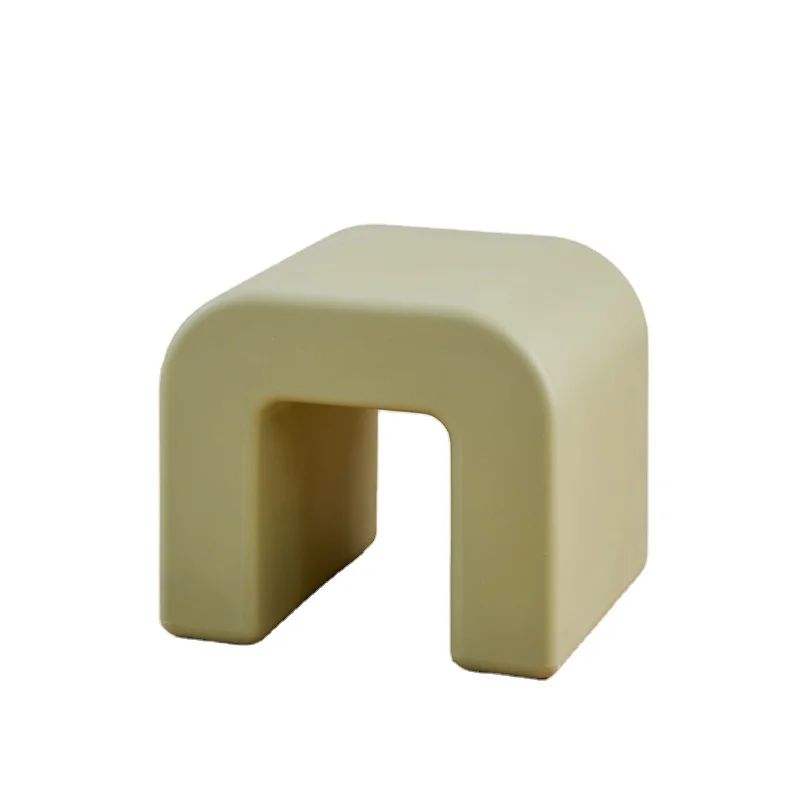 Exquisite Artistic Humanistic Durable Eco Materials Modern External Quality Rotational Plastic Comfortable Square Stool