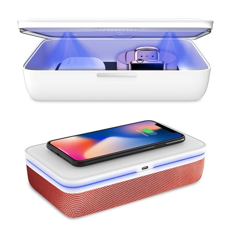 Хит продаж 2021! Многофункциональная УФ-коробка для стерилизатора 15 Вт с мобильным телефоном, беспроводное зарядное устройство для iPhone 12 Mini Pro Max