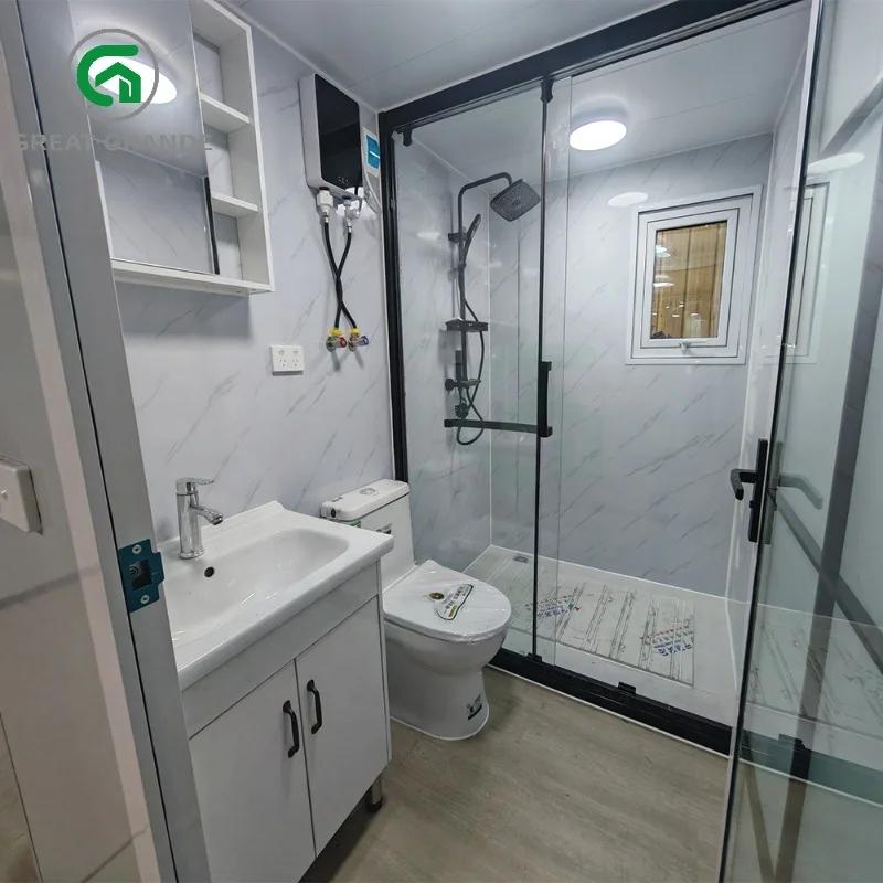 20ft Movable Temporary Container House with Newest Des Commercial Container House Remorque Prefab Home Modern Police Station