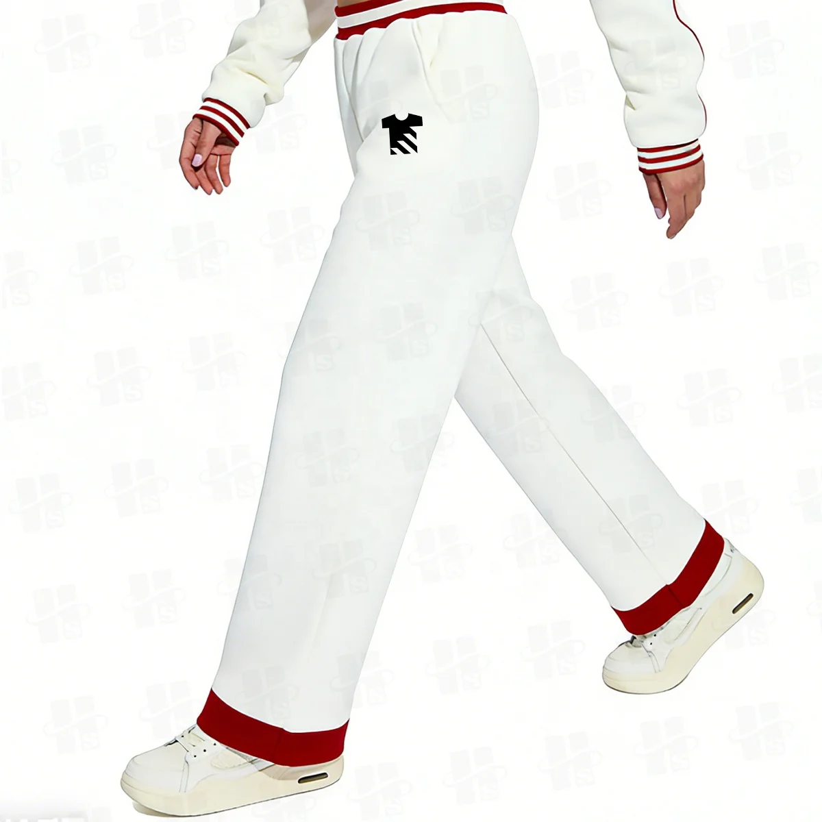 Manufacturer Blank Heavyweight Straight Wide Leg Sweatpants French Terry Plain Scubas Baggy Men Sweats Pants