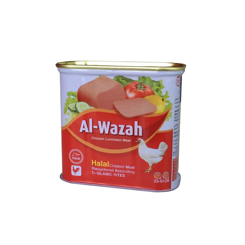 OEM 340g Rectangular Food Tin Can Empty for Chicken Luncheon Meat Packing