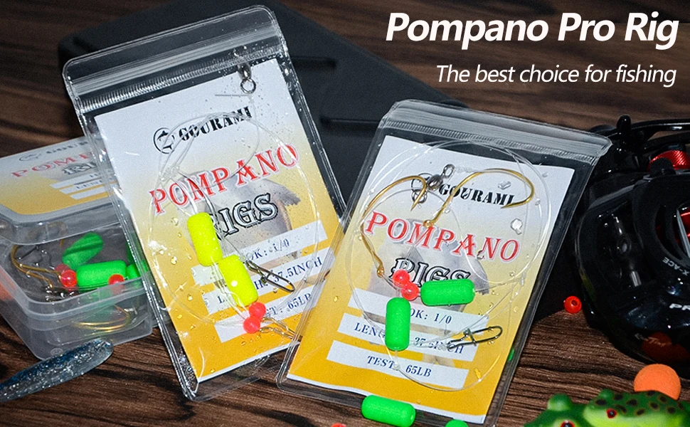 Pompano Rigs Surf Fishing 4-Pack Pompano Rigs For Surf Fishing – Pre ...