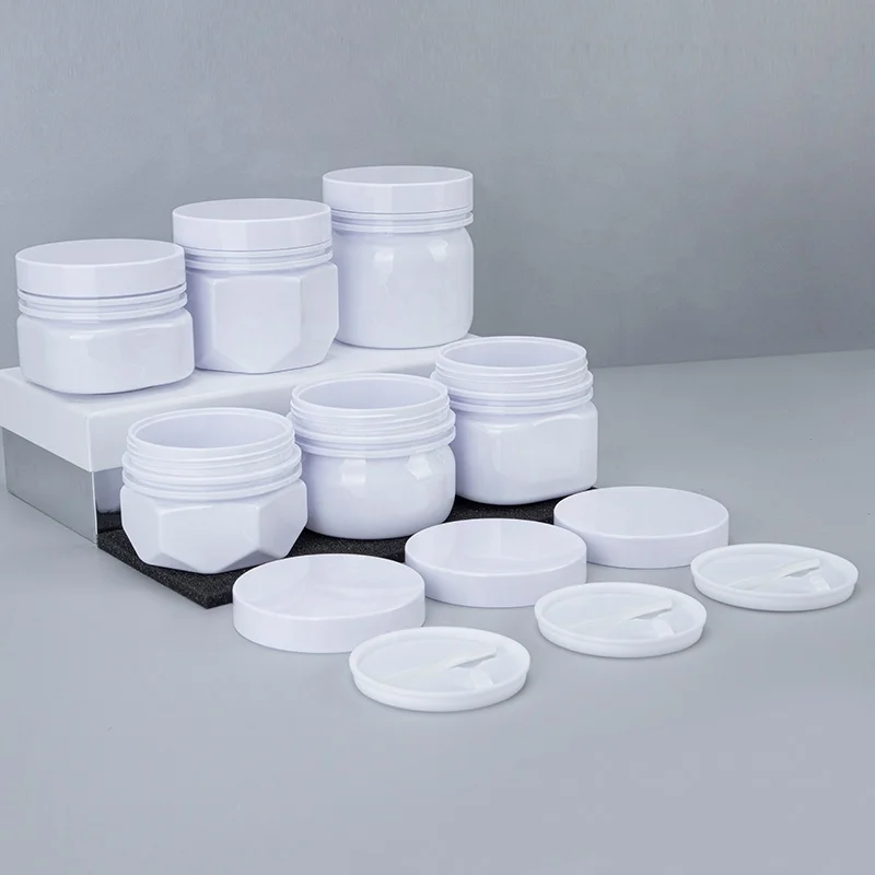 300ml Cream Jars Manufacturer OEM Body Face Cream Jar Packaging 160ml 180ml 200ml 220ml 250ml 300ml White Plastic Pet Cosmetic Cream Jar