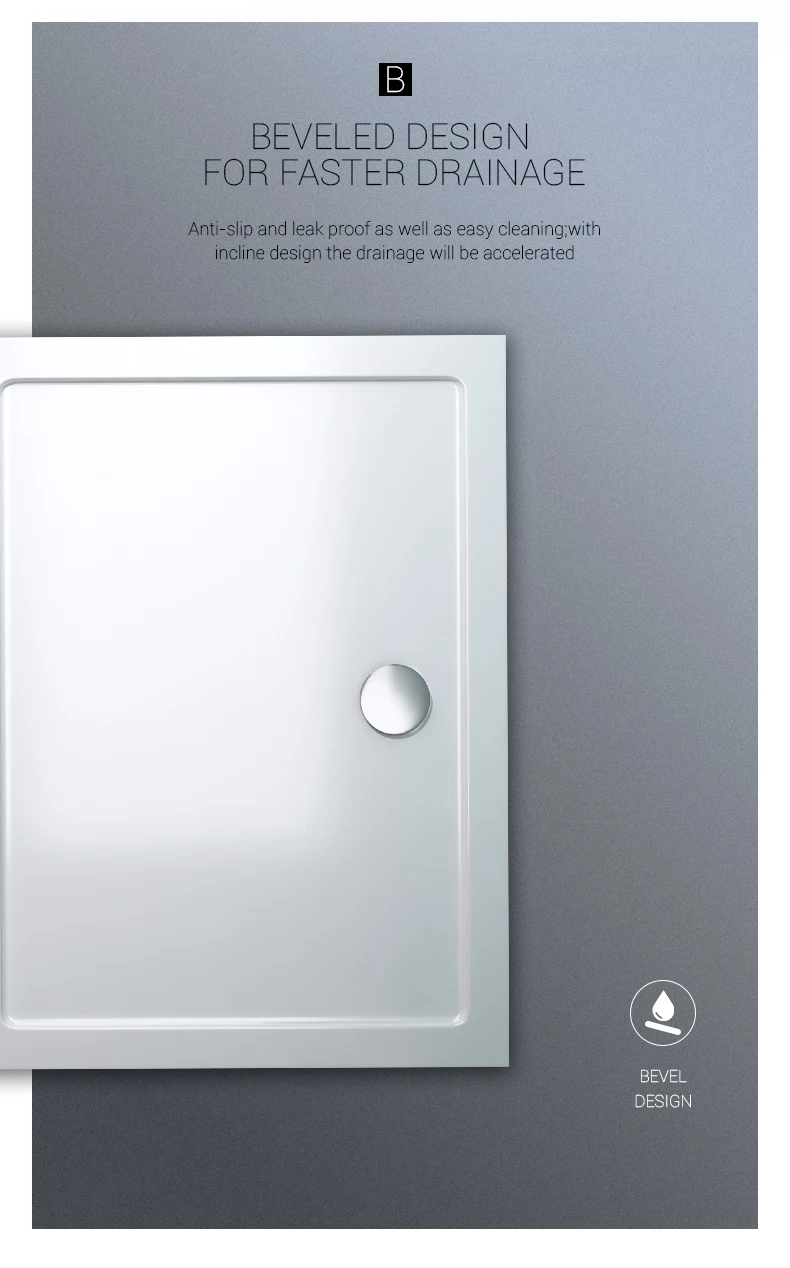 Shower Base,Deep Shower Base Tray Durable Cn;zhe Corner Square New