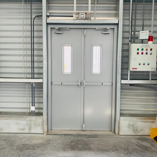 Wholesale Modern Fireproof Steel Fire Door High Quality Durable for Commercial Interior Use for UL Approved Anti-Theft Design