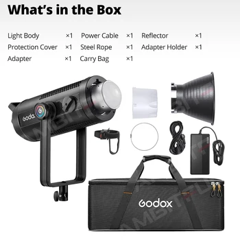 Godox SZ300R 330W Zoom RGBWW LED Video Light Bowens Mount for Photography Studio Accessories Live 2500-10000K Light Body Control detail image