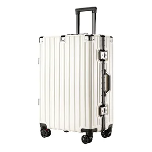 custom logo Streaming Exclusive Universal Wheel Trolley Case Internet Popular Neoprene Frame Password Boarding Case 20 Inch Business