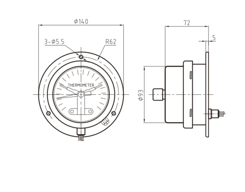 Good Prices Dial Type Transformer Digital Oil Temperature Indicator for Oil Immersed Transformer