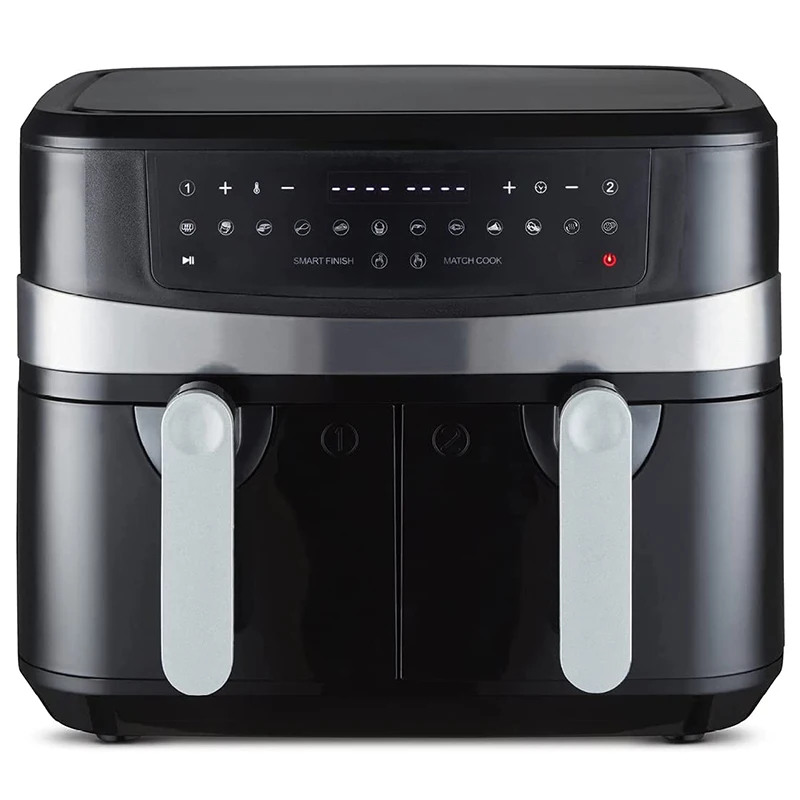 9l dual basket air fryer with