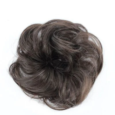 Искусственный цветочный шиньон, пучок волос, Кудрявые Волнистые кудрявые волосы для свадьбы