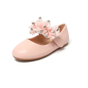 Spring Summer Wears Fashionable Feather Design Princess Shoes for Little Girl