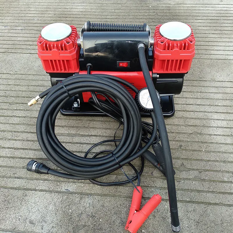 Hot Selling Highpower Air Pump Car Doublecylinder Highpressure Air