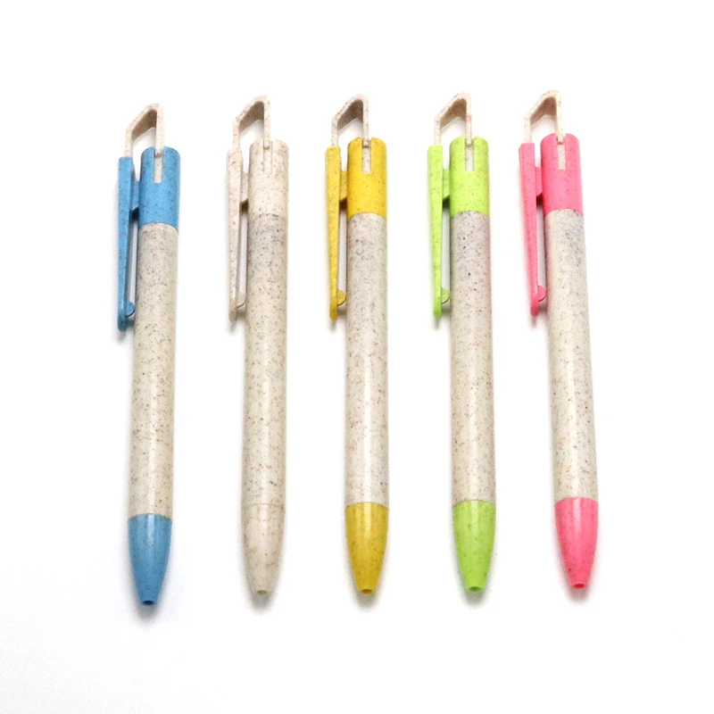 Biodegradable Recyclable Eco Friendly Wheat Straw Promotional Ballpoint