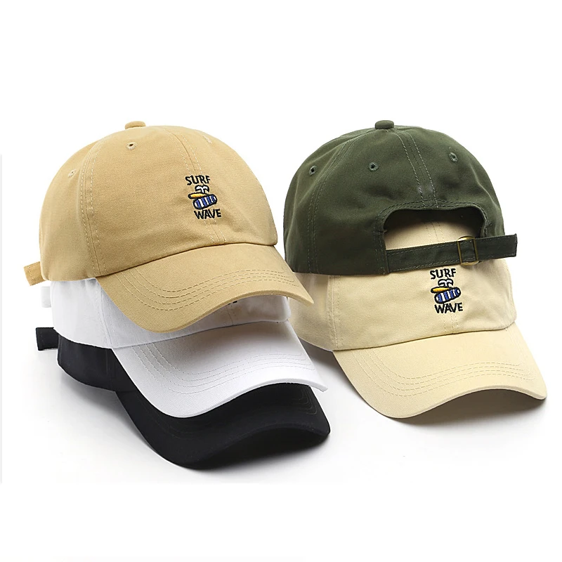 RongGuang Manufacture 6 Panel Custom Embroidery Unstructured Polo Dad Hats for Men Women