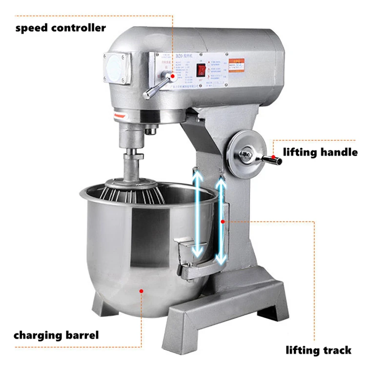 7L 10L 20L 30L 40L 50L 60L Industrial Bakery Food Mixer and Cake Dough Mixer - Image 6