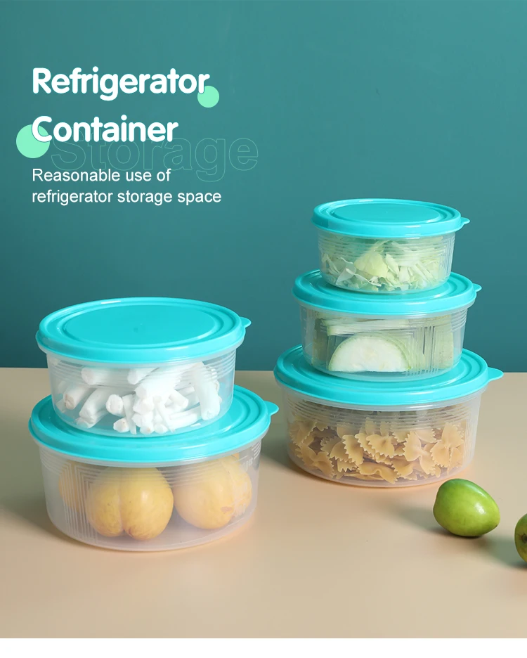 Refrigerator Airtight Food Container Custom Plastic Food Preservation