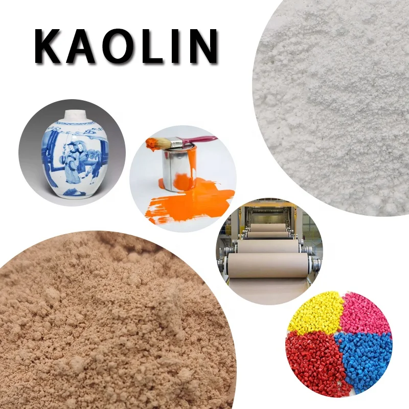 Harga kaolin kelas kosmetik berkualitas tinggi Harga industri kertas pelapis bangunan tanah liat kaolin terkalsinasi kelas industri per ton