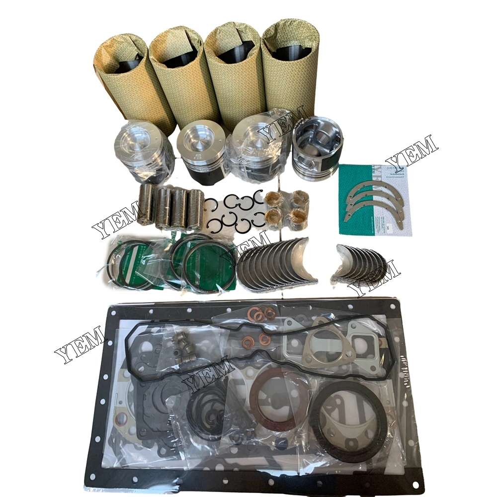 Engine Overhaul Kit With Full Gasket Kit Engine Bearings Fit for Caterpillar C3.4
