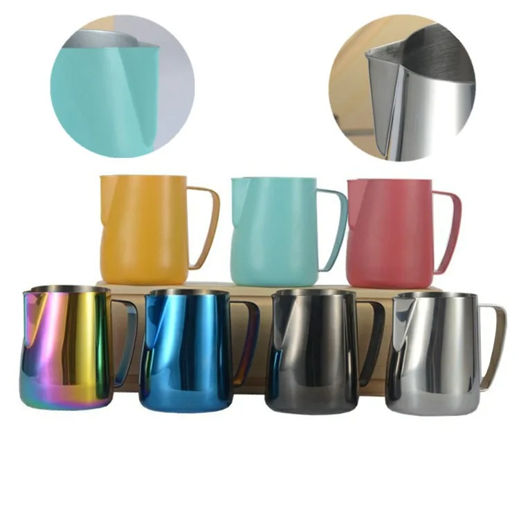 Custom Private Label Milk Steaming Pitchers Stainless Steel Coffee