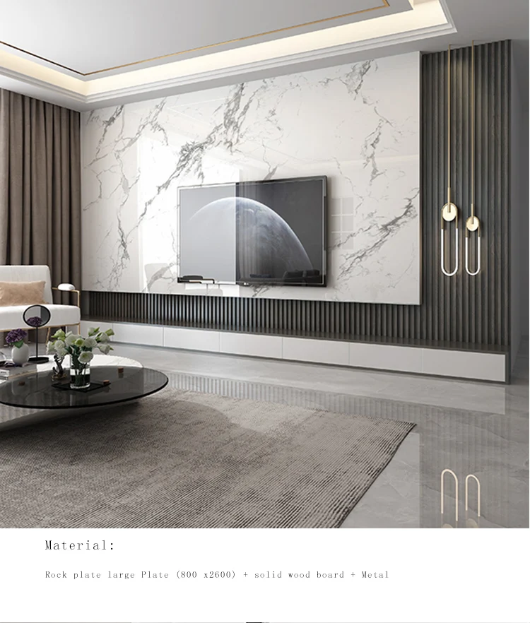 2020 Modern Simple Hanging Rock Plate Marble Tv Background Wall Tile Living  Room Light Luxury Big Board Tv Wall Slab - Buy Wall Panel,Sintered  Stone,Artificial Stone Sheet Product on 